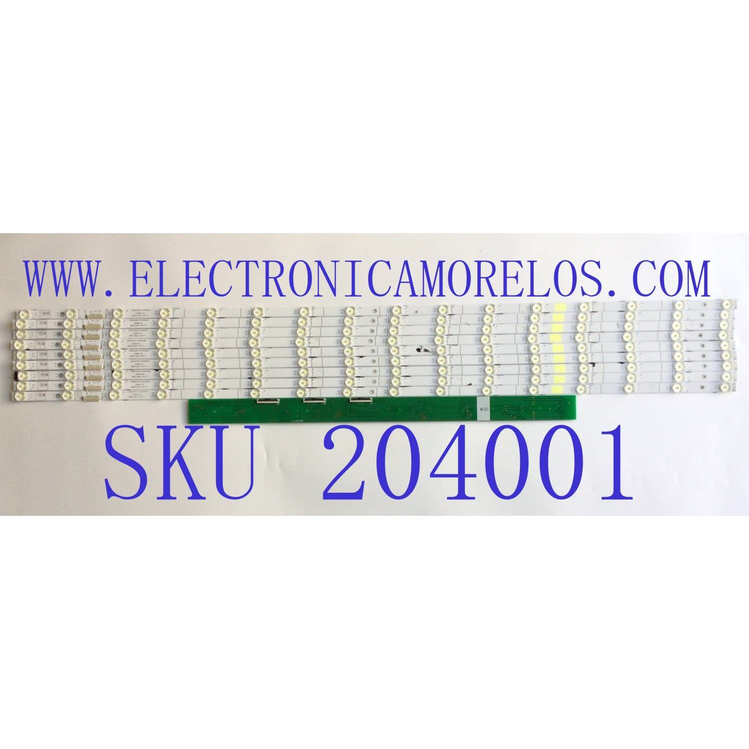KIT DE LED'S PARA TV HISENSE ((9 PIEZAS)) / NUMERO DE PARTE LB5500X V0 / LB5500X / JHD550X3U81-TA / 2019122801 / JHD550X3U81-TA+2019122801 / 1230414 / 1252538 / PANEL JHD550X3U81-TA\S0\FJ\GM\MCKD-1\ROH / DISPLAY ST5461D13-2 VER.2.2 / MODELO 55H8G
